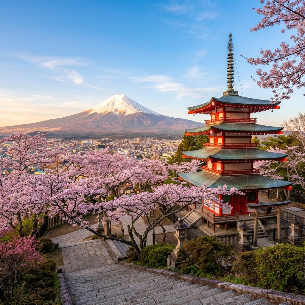 chureito pagoda overlooking moun… 202608031829