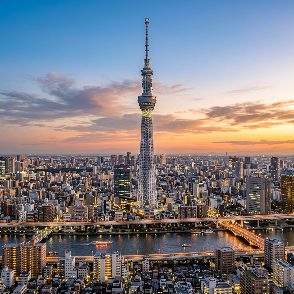 tokyo skytree rising city skyline 202608051054