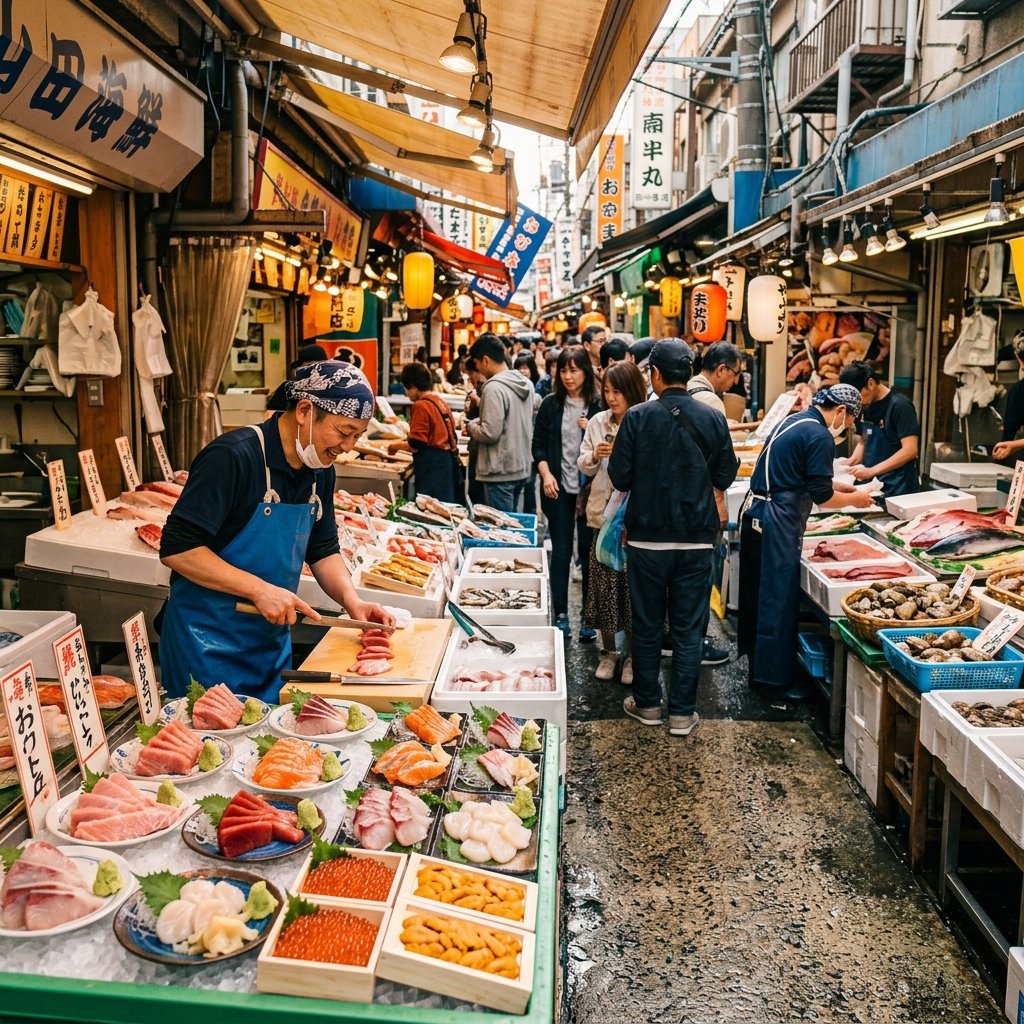 tsukiji fish market tokyo seafood 202608051047